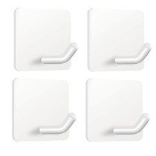 FOTYRIG Adhesive Towel Hooks Heavy Duty Stick on Towel Holder Wall Hangers Wa...