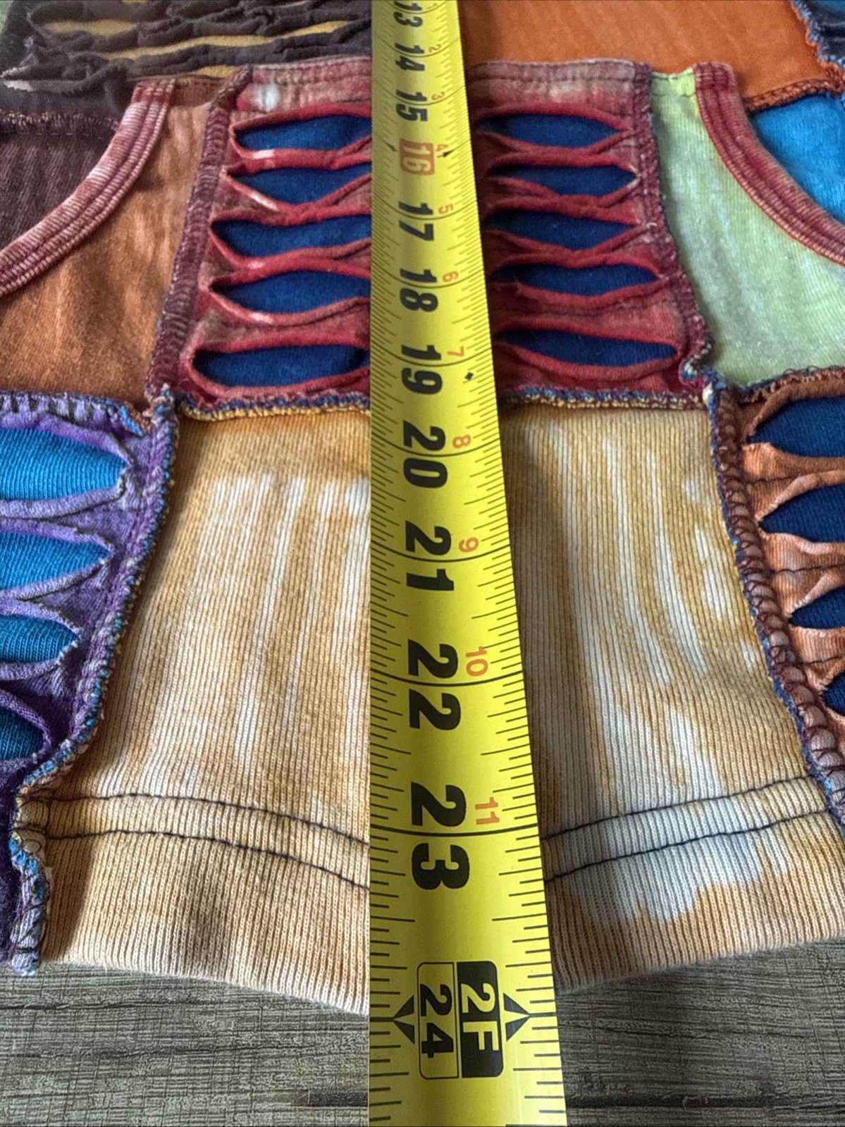 COLLECTION ROYAL Patchwork Jacket Hippie Boho Emb… - image 9