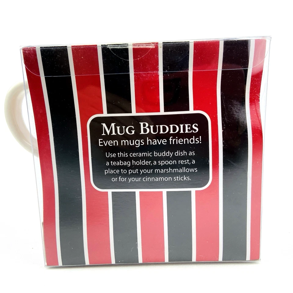 Ladybug Juego de Regalo Taza de Café Lunares Rojos/Negro con Reposacuchara o Plato de Bolsa de Té Foto 3 de 4