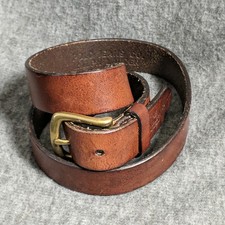 Polo Jeans Co Ralph Lauren Mens Belt Medium Leather Brown Made in Italy 2220478