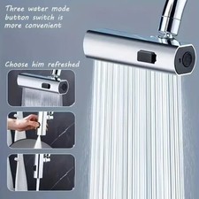 Kitchen Faucet Splash-proof Artifact Waterfall Water Outlet Universal Rotating