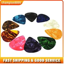 50PCS Acoustic Bulk Guitar Picks Plectrum Electric Smooth 0.50 0.75 1mm