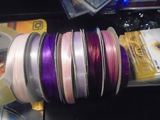 8 Rolls Mixed Ribbon Lot