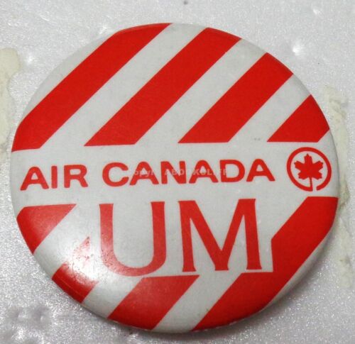 AIR CANADA UM Unaccompanied Minor Pin / Button 1970's Mint