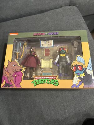 NECA Teenage Mutant Ninja Turtles Splinter & Baxter Action Figure