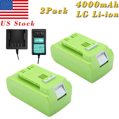 Creabest 24V 4000mAh Li-ion Battery/Charger for GreenWorks G-24 24V 29852 29842