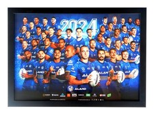 Framed 2024 Parramatta Eels NRL Rugby League Football Poster - 45cm x 32cm x 3cm