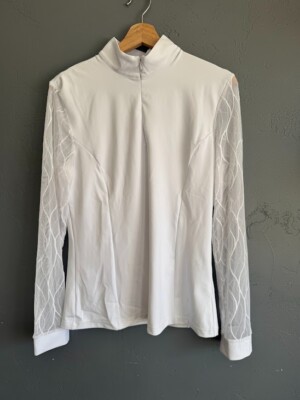 EQUISITE Elements of Style OPHELIA Equestrian Riding Shirt White Pick Size NEW