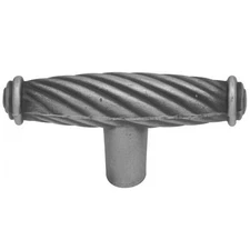 Hickory Hardware Antique Pewter Cabinet T-Knob Pull, French Country P7342-SPA