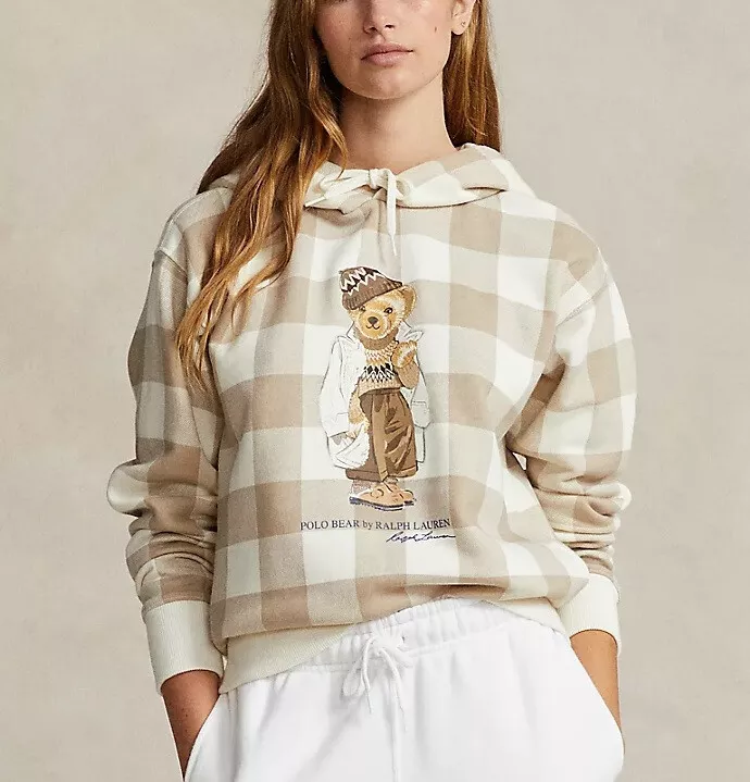 Polo bear hoodie women's sales