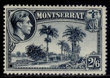 MONTSERRAT GVI SG109a, 2s 6d slate-blue, M MINT. Cat £27.