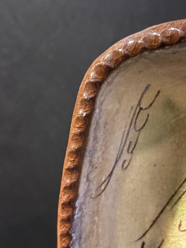 David Leach slipware Aylesford studio pottery dish pie crust edge - Cardew style - Bild 7 von 12