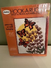 Vtg Malina Hook A Rug Kit PUSSY WILLOW 25/43 Size 20  x 27"