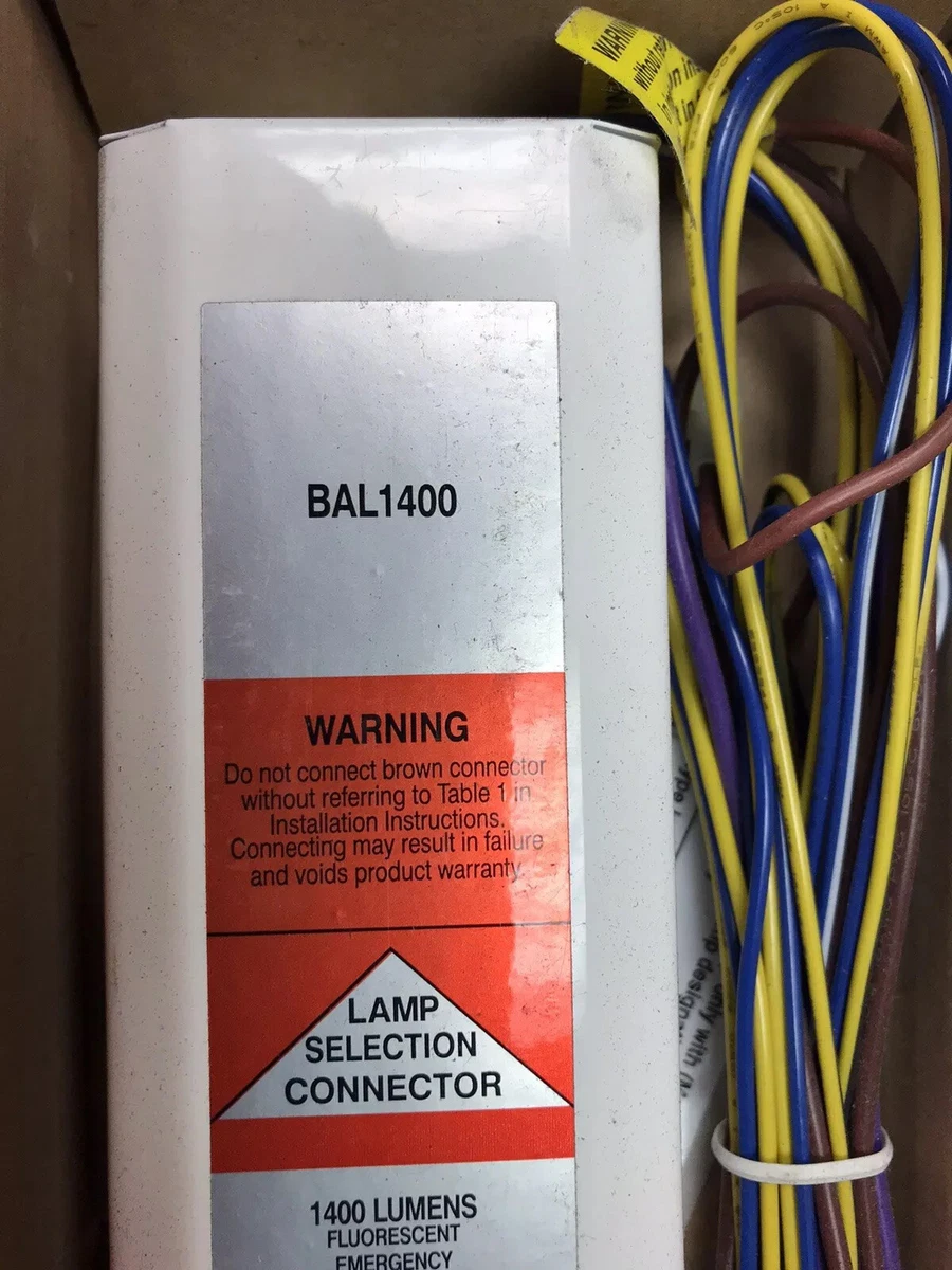 Best BAL1400TD 1 2 Lamp CFL T5 T8 T12 Emergency Ballast 120 277V 6V Battery