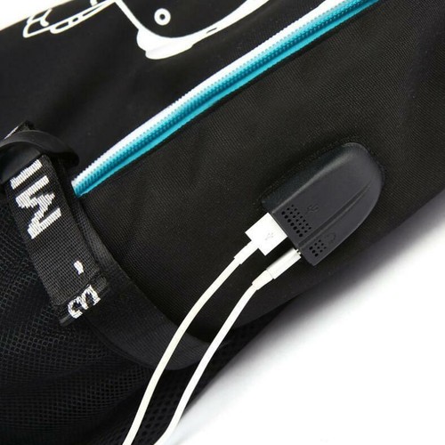 SK8 the Infinity Mochila de Lona Carga USB Bolsa de Viaje Bolso Escolar Portátil Mochila - Imagen 6 de 23