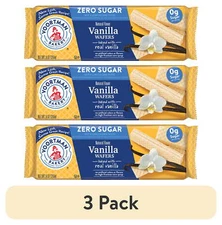 (3 pack) VOORTMAN Bakery Zero Sugar Vanilla Wafer Cookies 9 oz,NEW