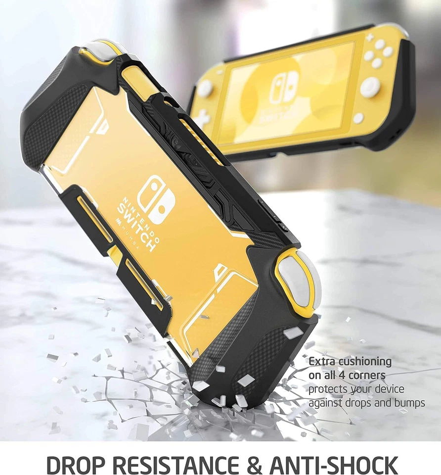 Mumba Grip Case for Nintendo Switch Lite 2019 TPU Protective Portable Back Cover - Image 3 of 4