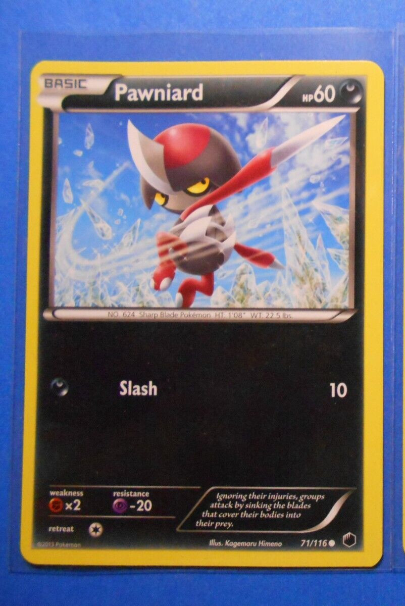 Pawniard 71/116 Pokemon card BW Plasma Freeze common NM