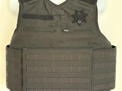 Portaplacas tácticas ABA soporte armadura mediano 2213-2216 negro Cummerbund Molle - Imagen 6 de 15