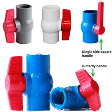 PVC Ball Valves BSP Thread Koi Fish Pond Water Pressure Pipe Fittings 1/2" - 2"