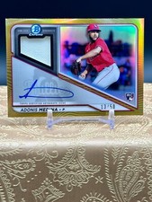 2021 Bowman Chrome Adonis Medina ROOKIE RPA Relic Auto #'d 13/50 GOLD Refractor