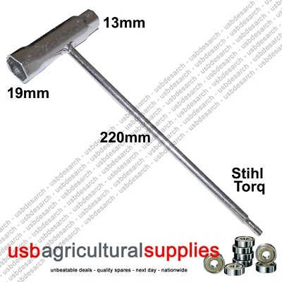 AFTERMARKET STIHL TORX Spanner Plug Socket 13mm 19mm NEXT DAY DISC CUTTER
