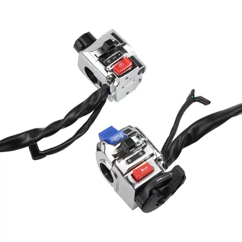 1 Pair 7/8 " Switch Control Assembly Handlebar Headlight on/off Turn Signal Lamp - Изображение 4 из 4