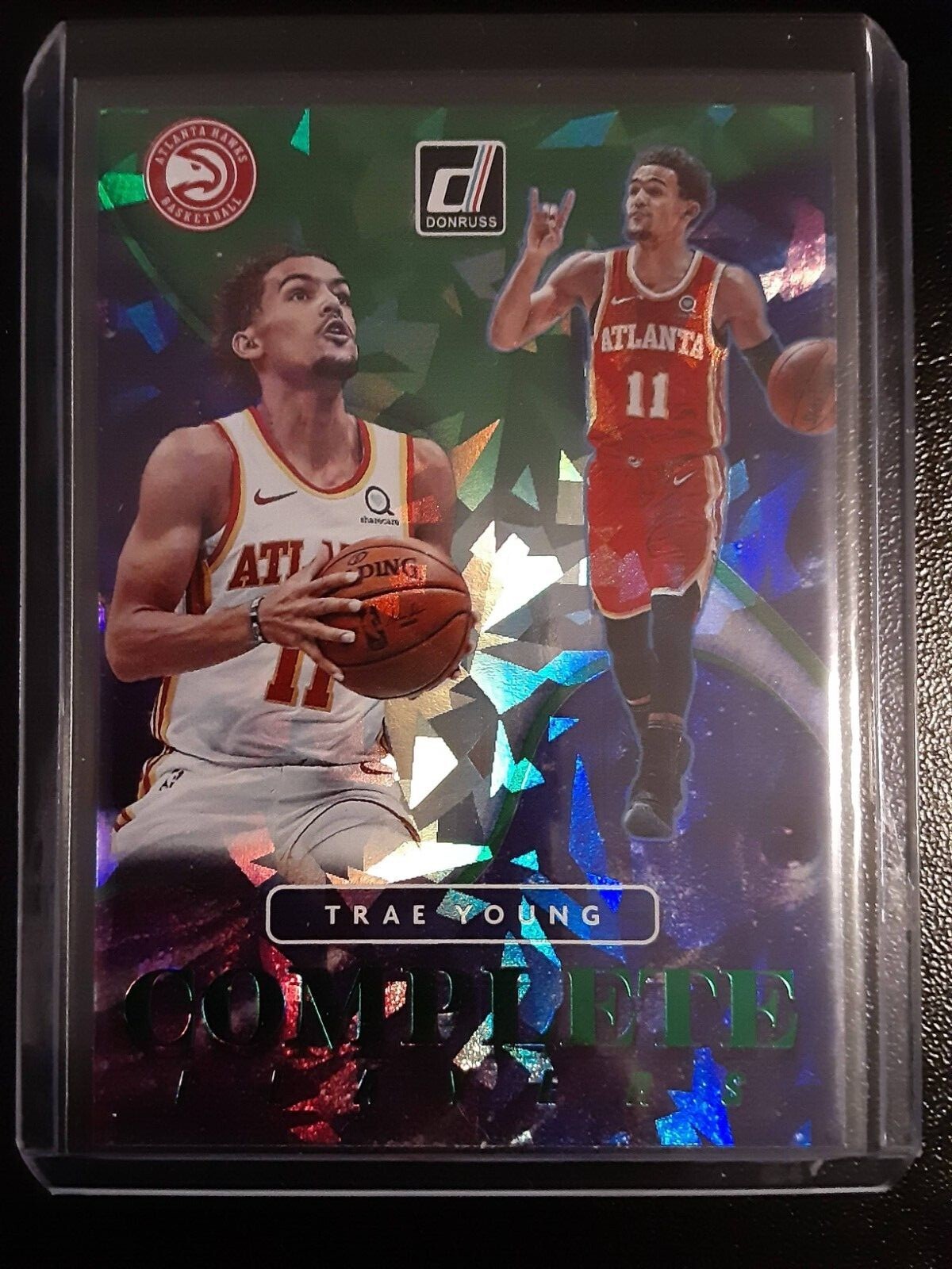 2021-22 Panini Donruss Complete Players Holo Green Ice Parallel #6 - Trae Young