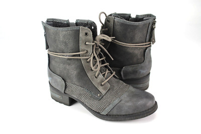Mustang Gr.36 Damen Stiefel Stiefelette Boots  Herbst/Winter Grau TOP  F 334