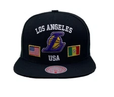 Los Angeles Lakers NBA USA City Pride Snapback Mitchell & Ness BLACK Cap hat