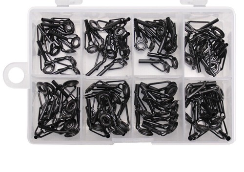 24pcs~80pcs Fishing Rod Tip Repair Kit Stainless Steel Ceramic Ring Guide Tips - Picture 20 of 27