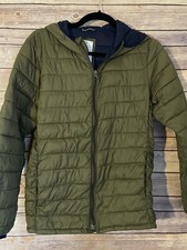 GAP Kids Recycled Lightweight Pure Puffer Jacket Size XXL Olive Green