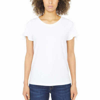 Nautica Short Sleeve T-Shirt Top Stripe Tie Sleeve | F12