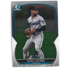 2023 Bowman Chrome Miami Marlins Kahlil Watson Prospect card