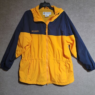 Columbia Womens Winter Ski Jacket Sportswear Yellow Blue Ski Coat Parka Large