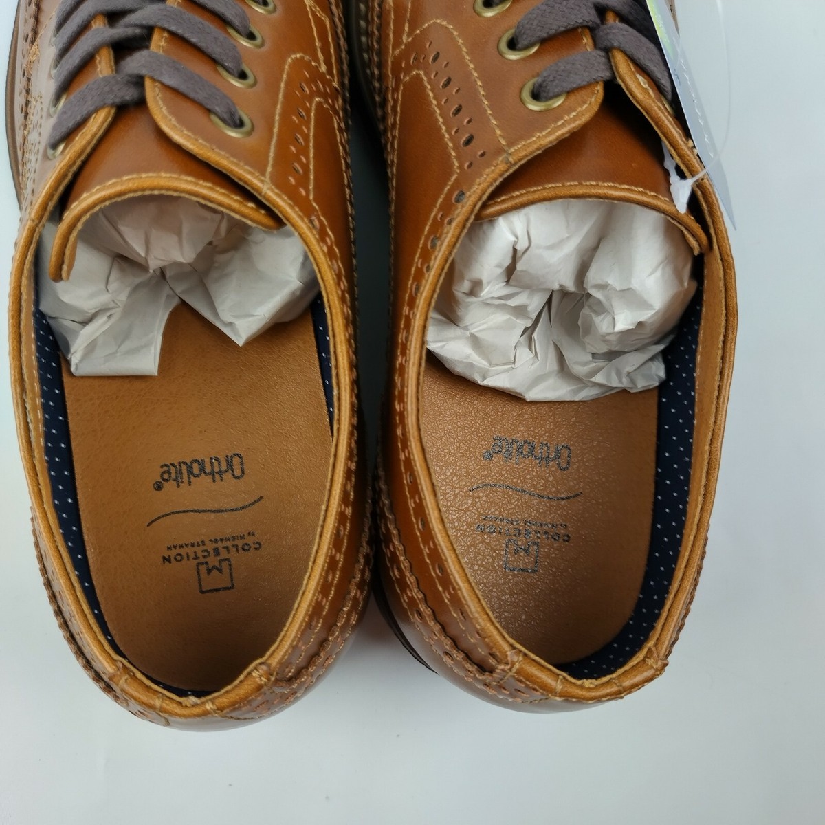 Collection by Michael Strahan Brown Leather Dress Shoes Size 10 B27‎ Collection By Michael Strahan MS Bailey Brown Dress Shoes  main image 2
