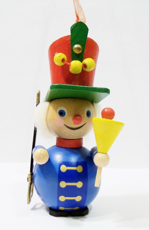 Steinbach Germany Town Crier Bell Sword #Z 413 Wooden Wood Christmas Ornament  