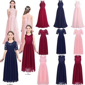 Flower-Lace-Girls-Princess-Dress-Kids-Party-Wedding-Pageant-Formal-Gown-Dresses