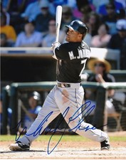 MICAH JOHNSON  CHICAGO WHITE SOX    ACTION SIGNED 8x10
