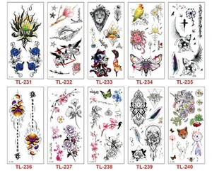 8 X Kids Tattoo Sticker Waterproof Body Temporary Tattoos Stickers US 