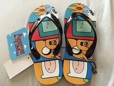 ADVENTURE TIME FINN JAKE FLIP FLOPS THONGS SHOES Licensed *NEW* SALE!