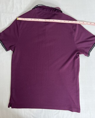Michael Kors Men's Purple Polo Shirt Short Sleeves Size
