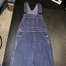 1950  s Vintage Union Made Denim Bib Overalls 30x30 Some Wear