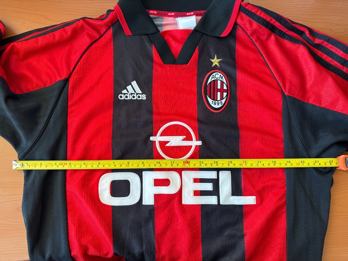 AC MILAN 2000-2001 HOME SHIRT ANDRIY SCHEVCHENKO #7 [M] ADIDAS