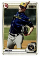 Zack Brown 2020 Bowman #BP-34 Prospects  Milwaukee Brewers