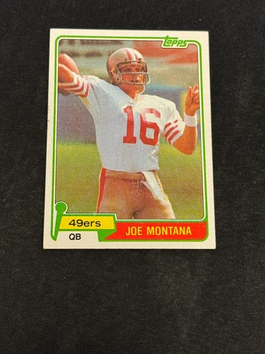 1981 TOPPS FB JOE MONTANA RC #216  EXMT+  V15221