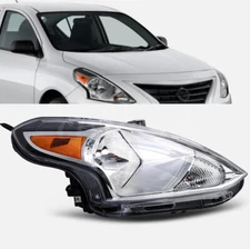 For 2015-2019 Nissan Versa Sedan Halogen Type Headlight Headlamp Chrome Right