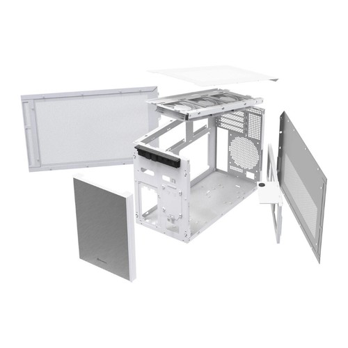 Silverstone Sugo 17 Premium cube-shaped Micro-ATX PC Case - White - Picture 12 of 12