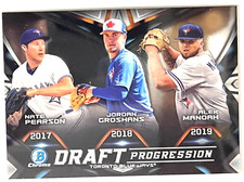 2019 BOWMAN CHROME DRAFT PROGRESSION ALEK MANOAH TORONTO BLUE JAYS #DPR-TOR