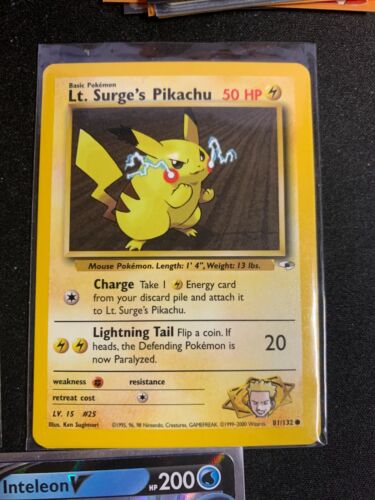 81/132 | Lt. Surge's Pikachu | Gym Heroes | Pokemon Card | ex/nm - Picture 1 of 1
